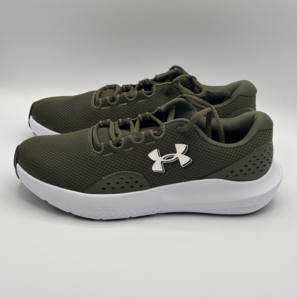 Under Armour Charged Surge 4 Shoes Mens Size 10 Green White Running 3027000-301 - Picture 4 of 8